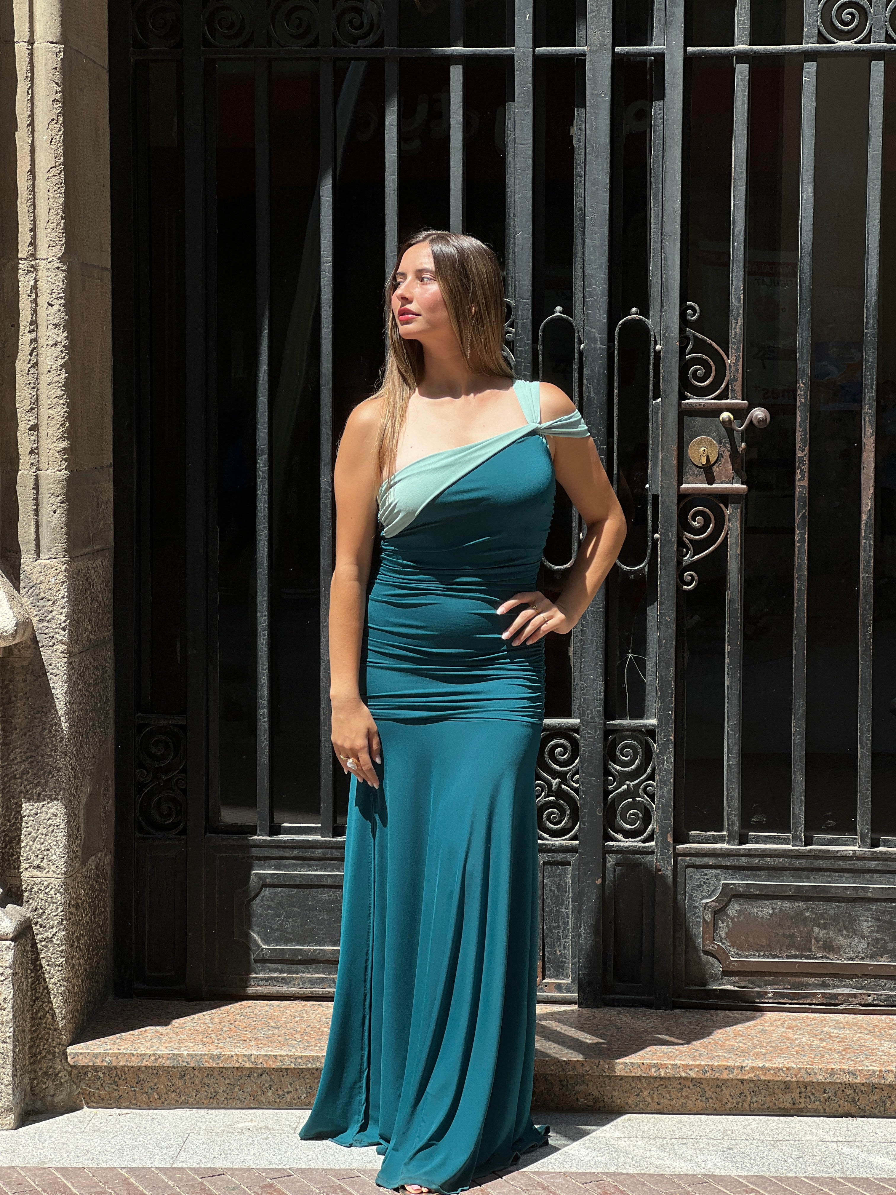 Vestido bilcolor Bianca
