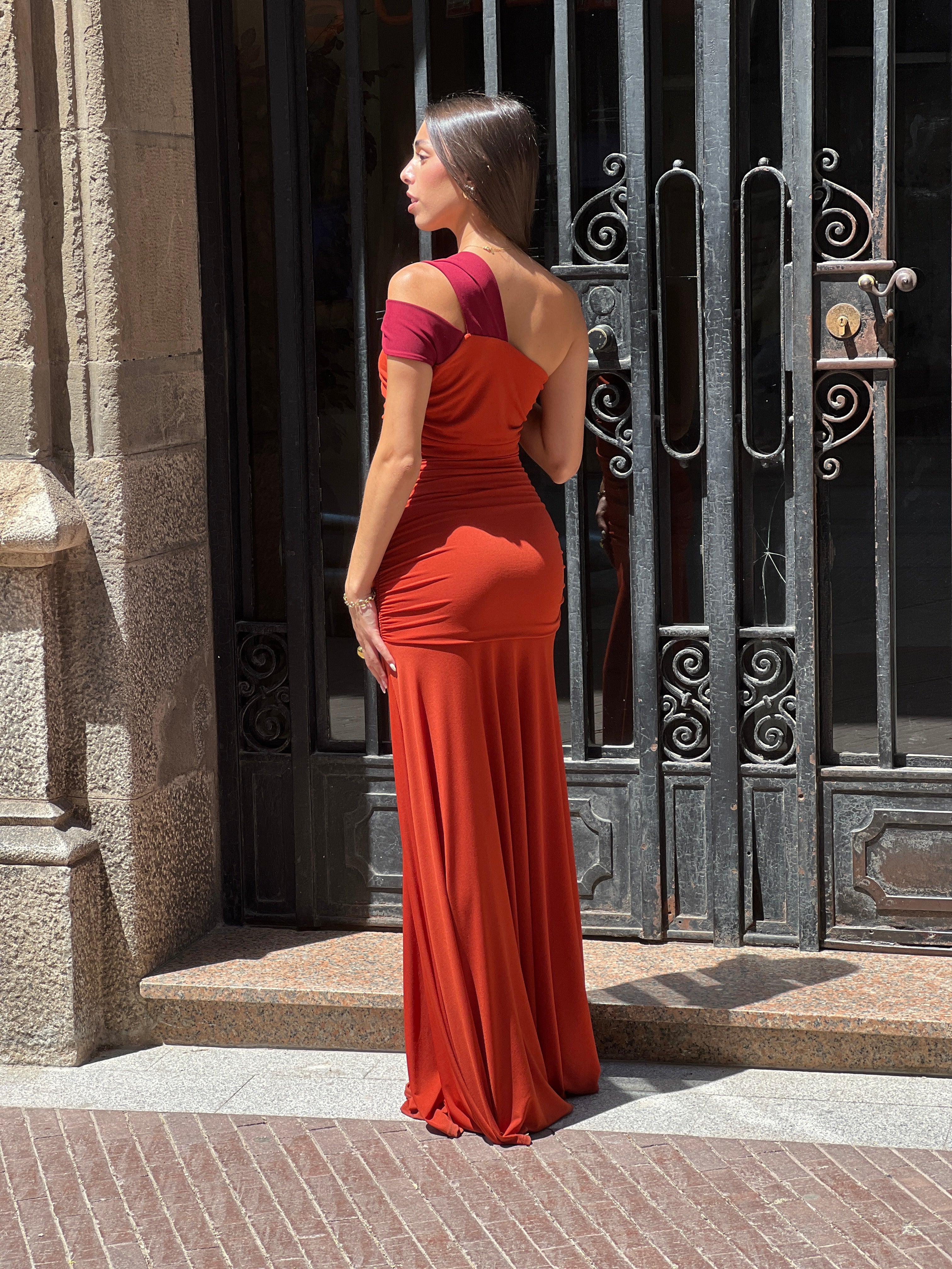 Vestido bilcolor Bianca