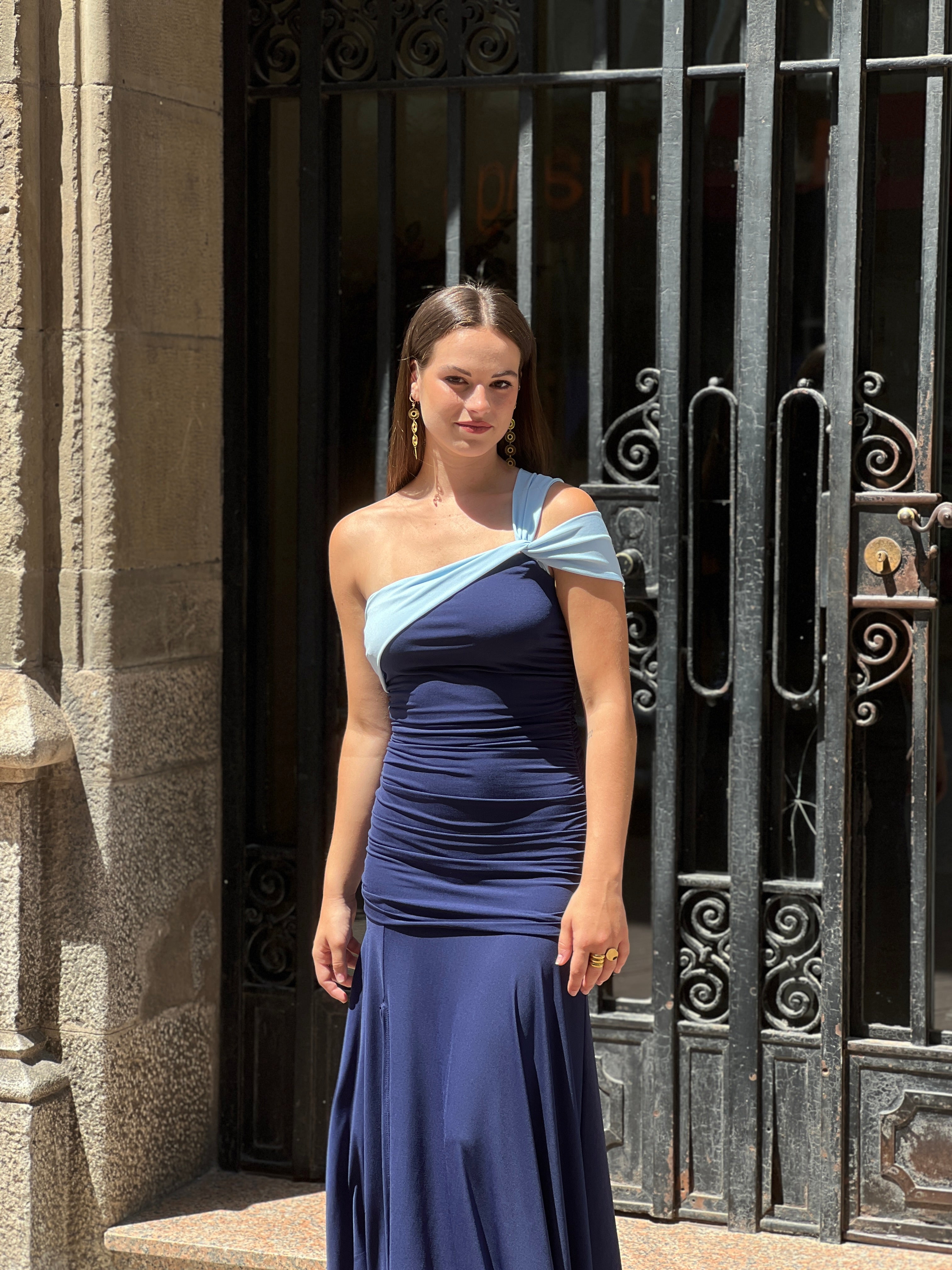 Vestido bilcolor Bianca