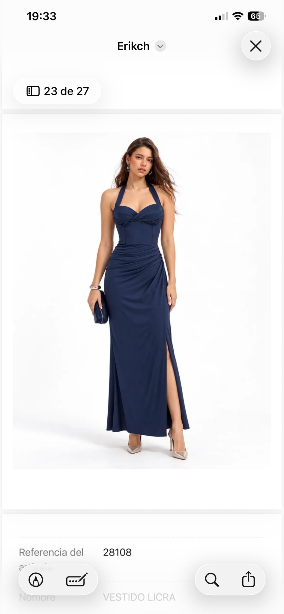 Vestit de licra Rina