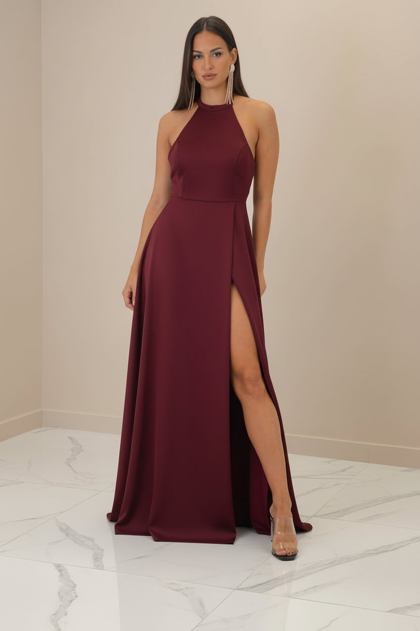 Vestido largo satén Silvia - Zebra&Maduixa®